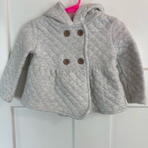 Carter's Light Gray Quilted Jacket